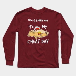 Cheat day cat Long Sleeve T-Shirt